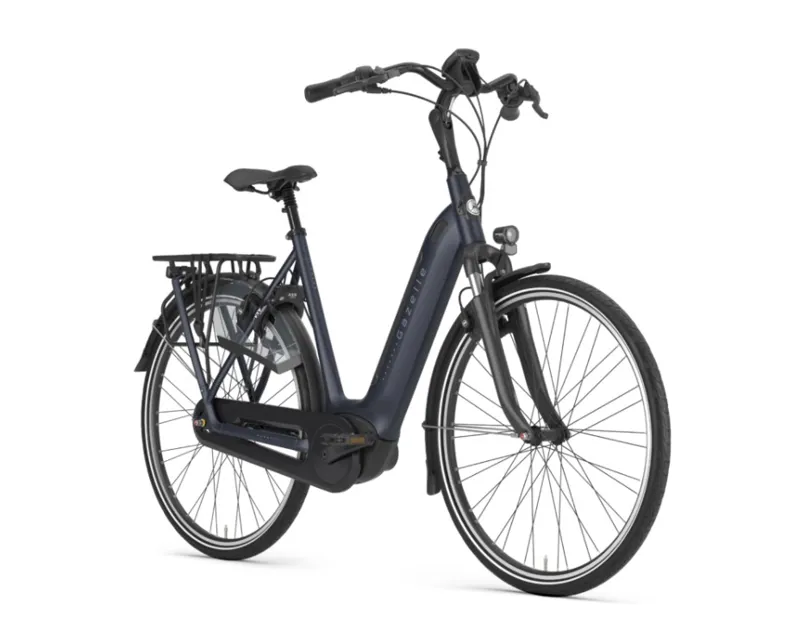 Gazelle Grenoble C7+ Low Saturn Blue Step Thru Electric Bike-1